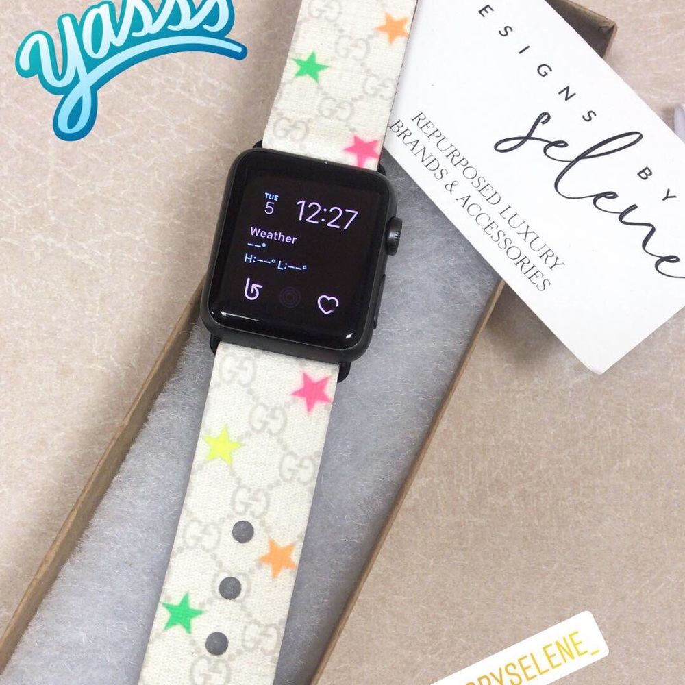 Repurposed rare Gucci Apple Watch band